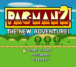Pac-Man 2 - The New Adventures (USA) Title Screen